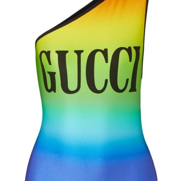 One Sleeve Rainbow Monokini - Picture 4 of 8